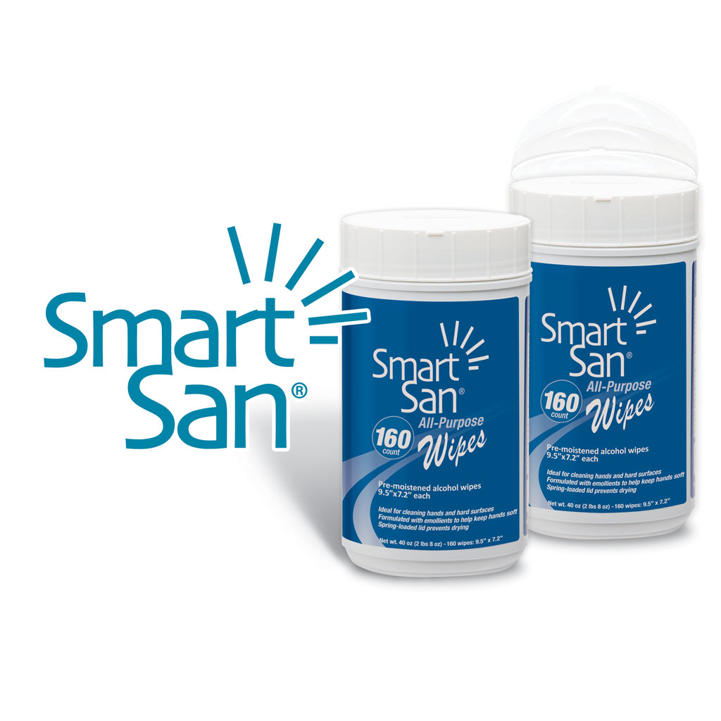 Best Sanitizers SMAW006 Smart-San All Purpose Wipe 160 Count Canister Case of 6